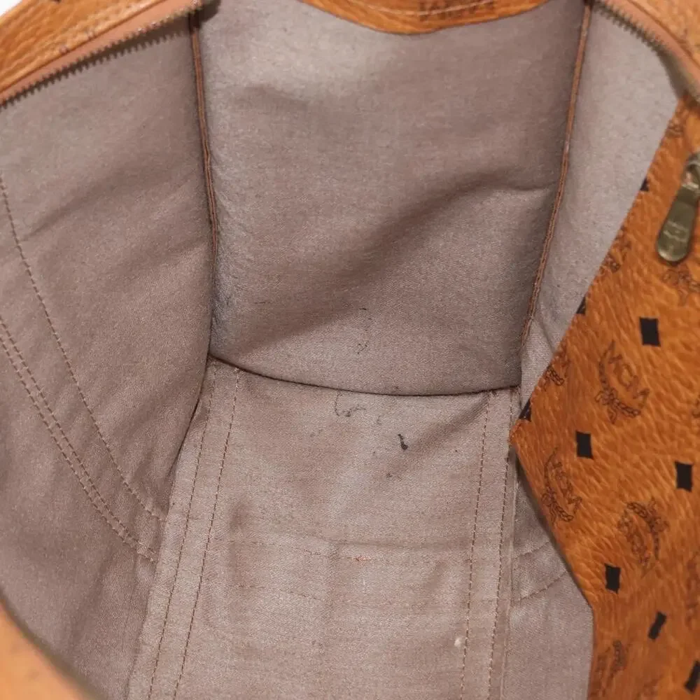 MCM Logogram Visetos Tote Bag Brown